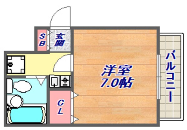 ドムールコスモス魚崎南の物件間取画像